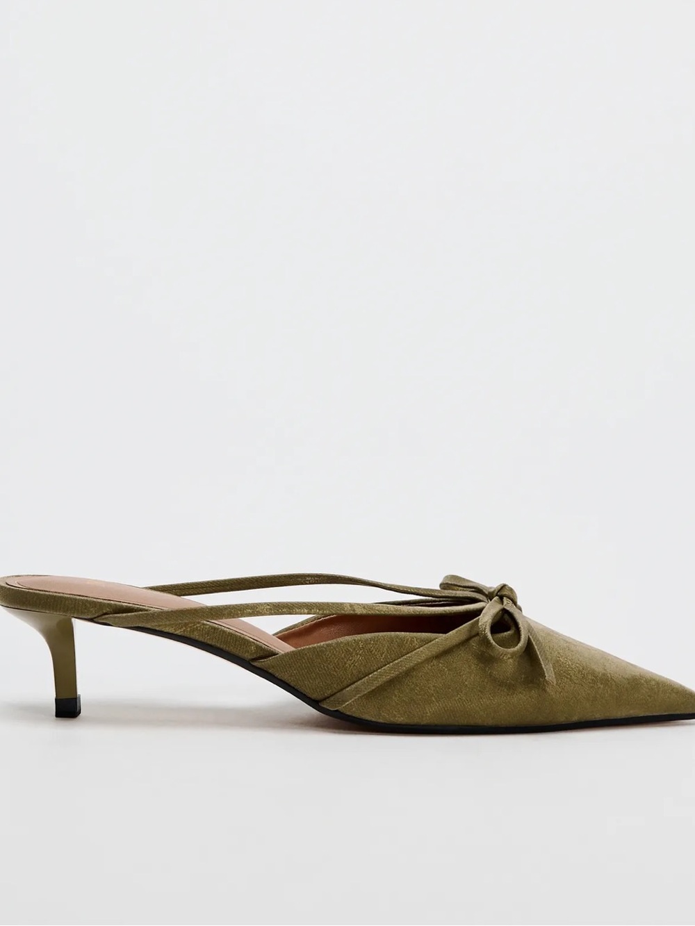 Slingback Bow Kitten Heels